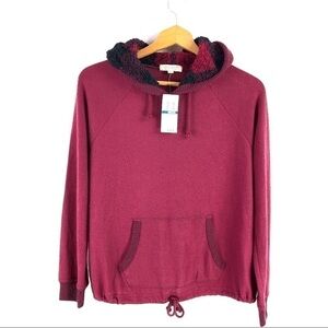 Ultra Flirt - Junior's Lightweight Hoodie w/ Plaid